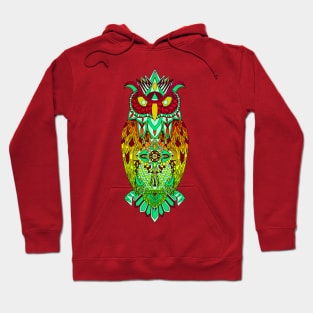 big little owl in mexican pattern ecopop Hoodie